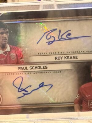Paul Scholes / Roy Keane Dual Autographs Black 10/10